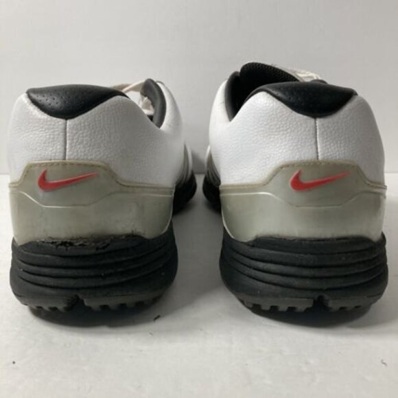 NIKE Lunarlon Golf Shoes White/Silver 551456-100 Men's Size 10.5 - Picture 7 of 7